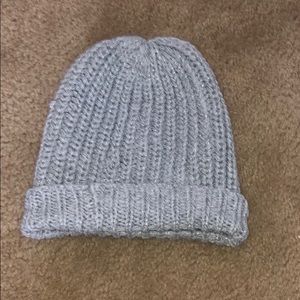 A grey beanie